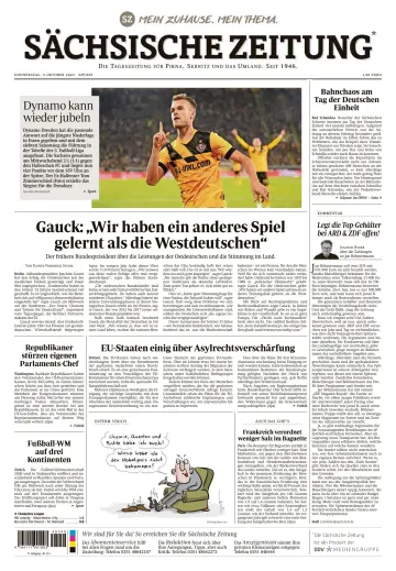 Sächsische Zeitung (Pirna Sebnitz) - 05 10月 2023