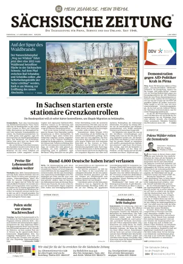 Sächsische Zeitung (Pirna Sebnitz) - 17 10月 2023
