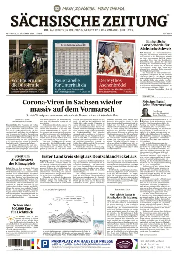 Sächsische Zeitung (Pirna Sebnitz) - 13 дек. 2023