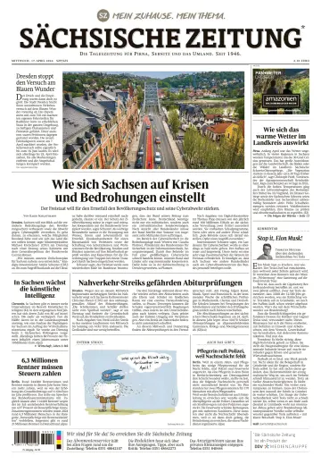 Sächsische Zeitung (Pirna Sebnitz) - 17 апр. 2024