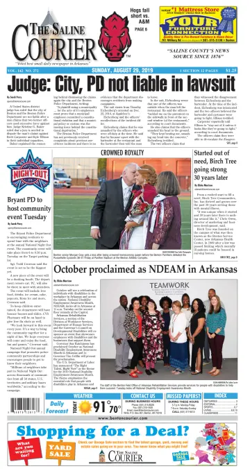 The Saline Courier Weekend - 29 Sep 2019