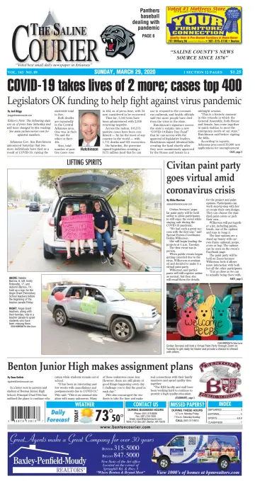 The Saline Courier Weekend - 29 Mar 2020