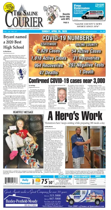 The Saline Courier Weekend - 26 Apr 2020