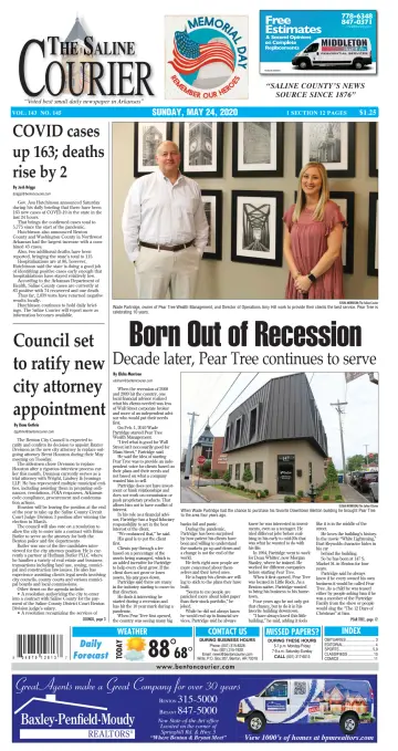 The Saline Courier Weekend - 24 May 2020