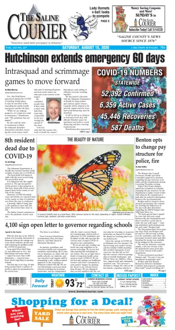 The Saline Courier Weekend - 15 Aug 2020