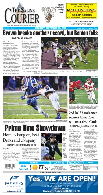 The Saline Courier Weekend - 19 Sep 2020