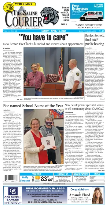 The Saline Courier Weekend - 16 May 2021