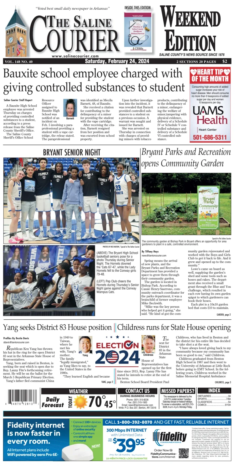 The Saline Courier Weekend