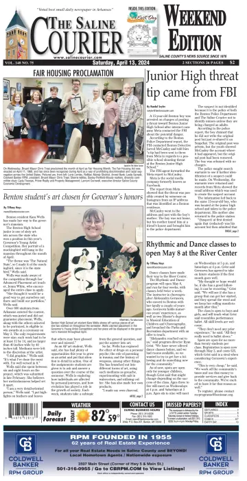 The Saline Courier Weekend - 13 Aib 2024
