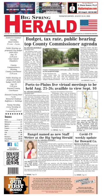 Big Spring Herald Weekend - 22 Aug 2020