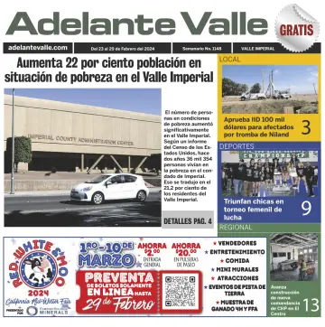 Adelante Valle - 23 Chwef 2024