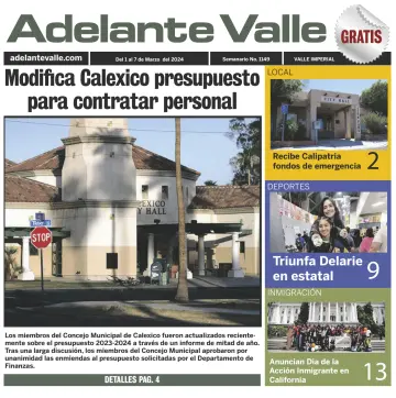 Adelante Valle - 1 Márta 2024