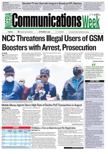 Nigeria Communications Week - 21 Sept. 2020