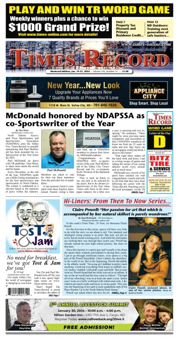 Valley City Times-Record - 19 Jan 2024