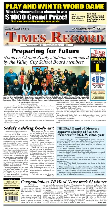 Valley City Times-Record - 23 Jan 2024