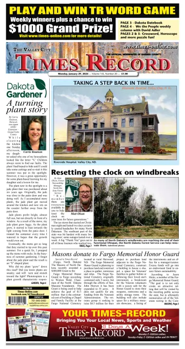 Valley City Times-Record - 29 Jan 2024