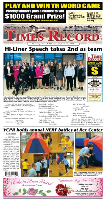 Valley City Times-Record - 7 Feb 2024