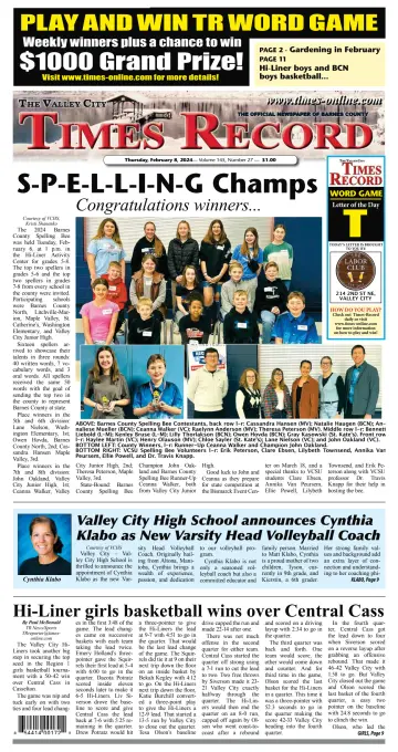 Valley City Times-Record - 8 Feb 2024