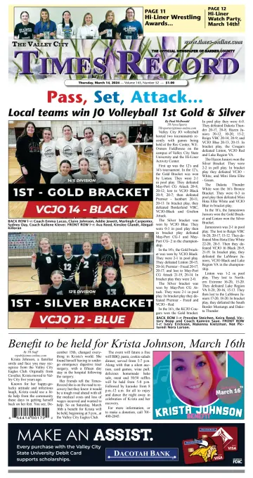 Valley City Times-Record - 14 Mar 2024