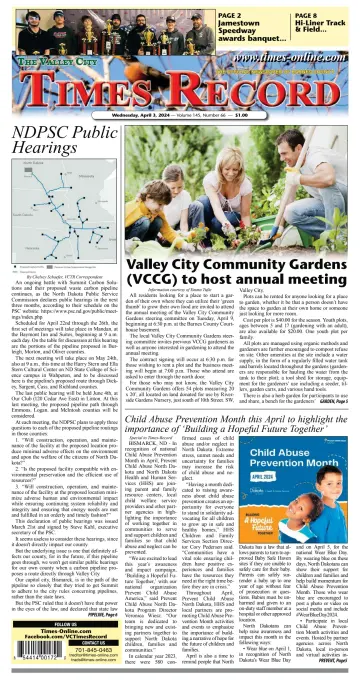 Valley City Times-Record - 03 abr. 2024