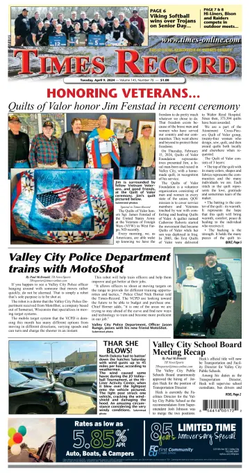 Valley City Times-Record - 09 Nis 2024