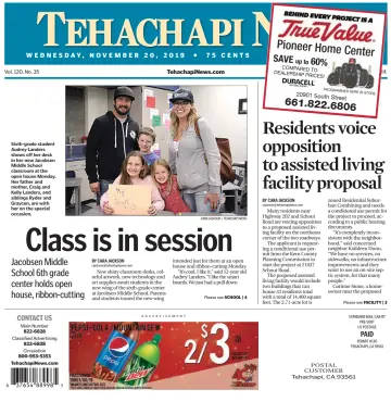 Tehachapi News - 20 Nov 2019