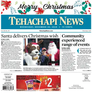 Tehachapi News - 25 Dec 2019