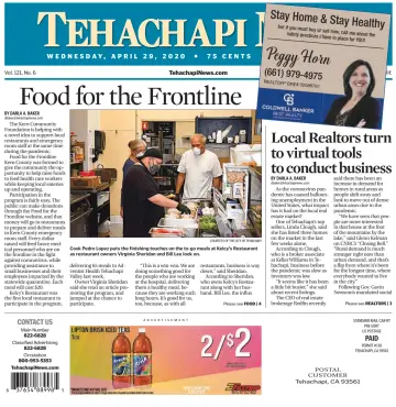 Tehachapi News - 29 Apr 2020