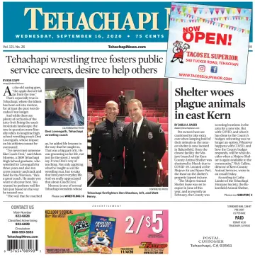Tehachapi News - 16 Sep 2020