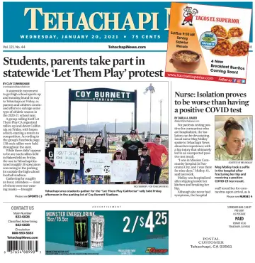 Tehachapi News - 20 Jan 2021