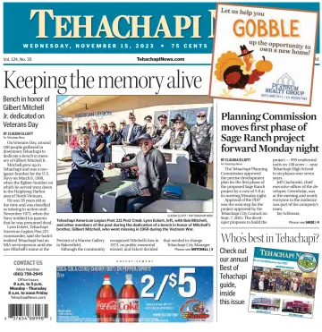 Tehachapi News - 15 Nov 2023
