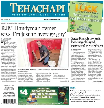 Tehachapi News - 13 mars 2024