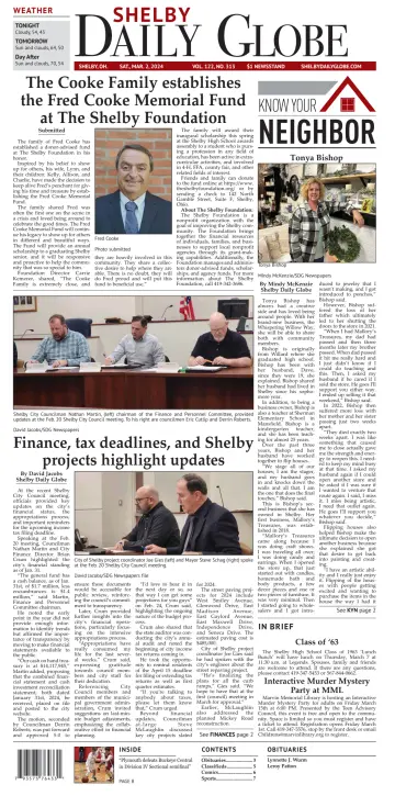 Shelby Daily Globe - 2 Mar 2024