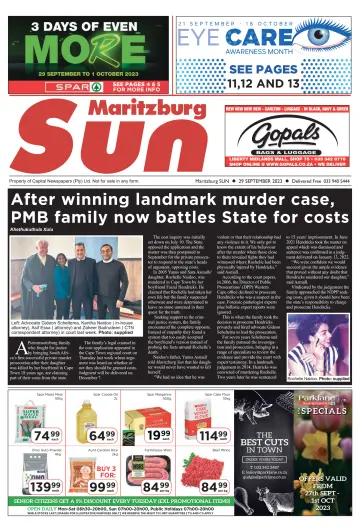 Maritzburg Sun (South Africa) - 29 Sep 2023