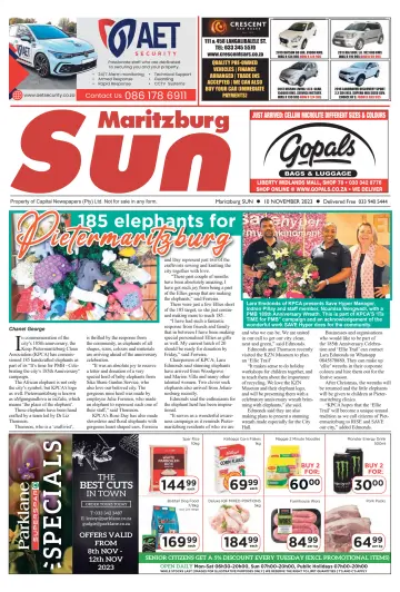 Maritzburg Sun (South Africa) - 10 Kas 2023