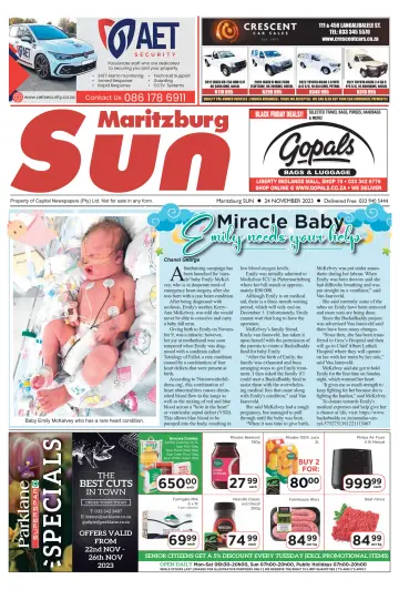 Maritzburg Sun (South Africa) - 24 Tach 2023