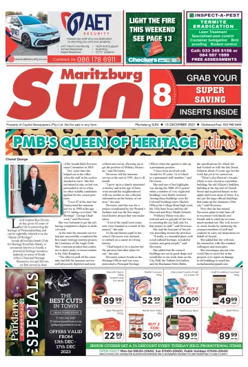 Maritzburg Sun (South Africa) - 15 dic 2023