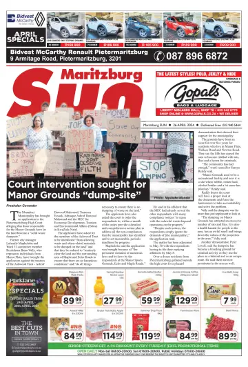 Maritzburg Sun (South Africa) - 26 四月 2024