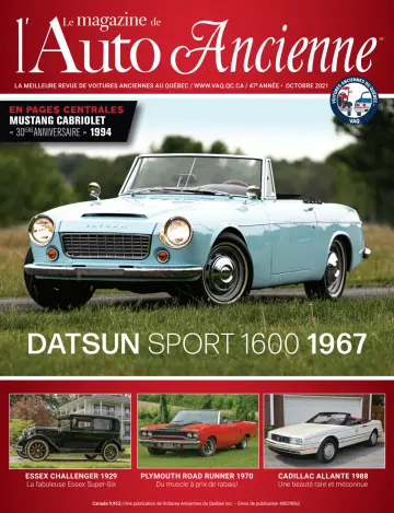 Le Magazine de l'Auto Ancienne - 20 Oct 2021