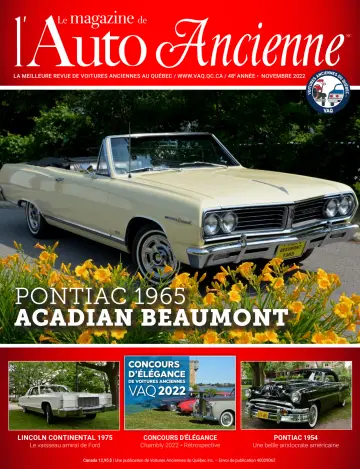 Le Magazine de l'Auto Ancienne - 20 11월 2022