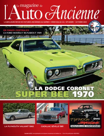 Le Magazine de l'Auto Ancienne - 01 10월 2023