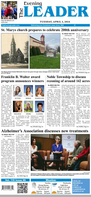 The Evening Leader - 02 Apr. 2024