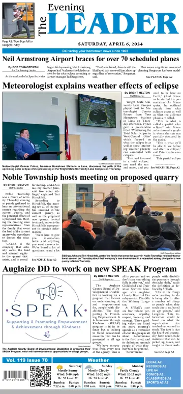 The Evening Leader - 06 Apr. 2024