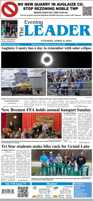 The Evening Leader - 9 Aib 2024