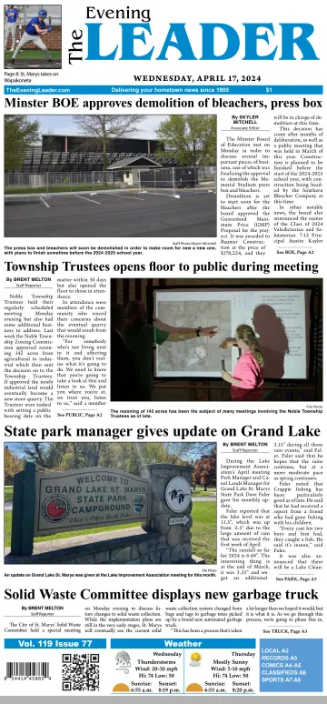 The Evening Leader - 17 Apr 2024