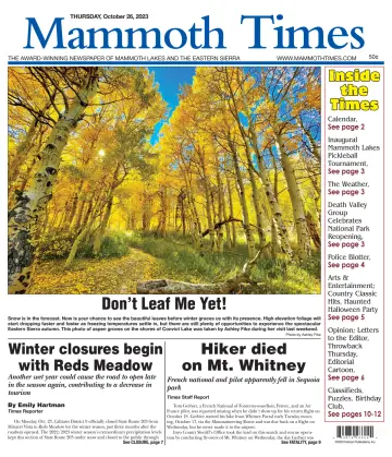 Mammoth Times - 26 Oct 2023