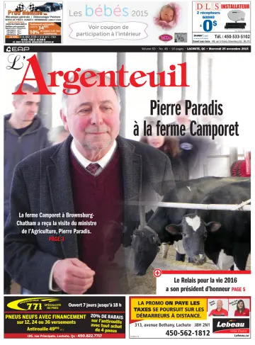 L'Argenteuil - 25 Nov 2015