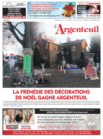 L'Argenteuil - 25 Dec 2020
