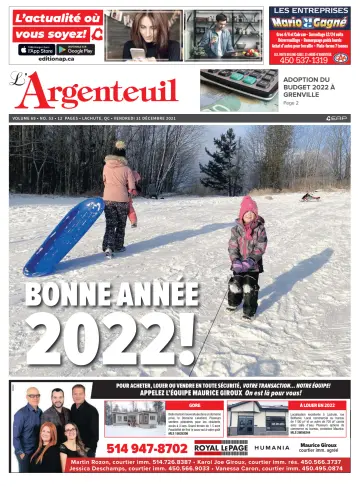 L'Argenteuil - 31 Dec 2021