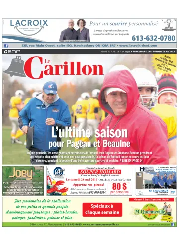 Le Carillon - 13 May 2016